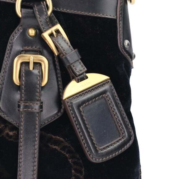 PRADA Brown Leather Shoulder Bag - Picture 8 of 15